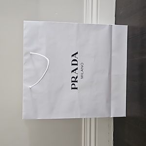 AUTHENTIC PRADA LARGE SHOPPING PAPER GIFT BAG 17"×19"